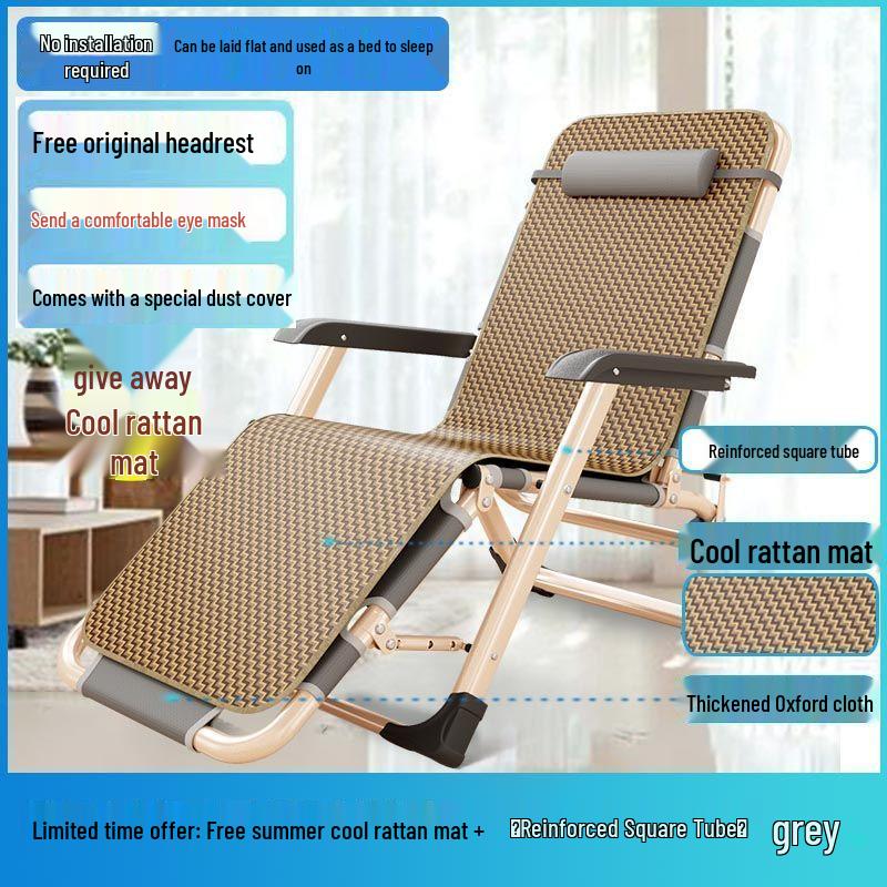Folding Multi-functional Recliner Chair for Office, Beach, Home: Perfect for Nap and Lounge