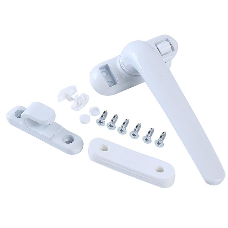 Aluminum Alloy Casement Window Handle Latches Plastic Steel Push Open Door Window Lock Buckle Replacement Parts Window Stopper