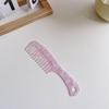 European & American Fashion Marble Texture Acetate Hair Comb - Large Handle, Anti-Static