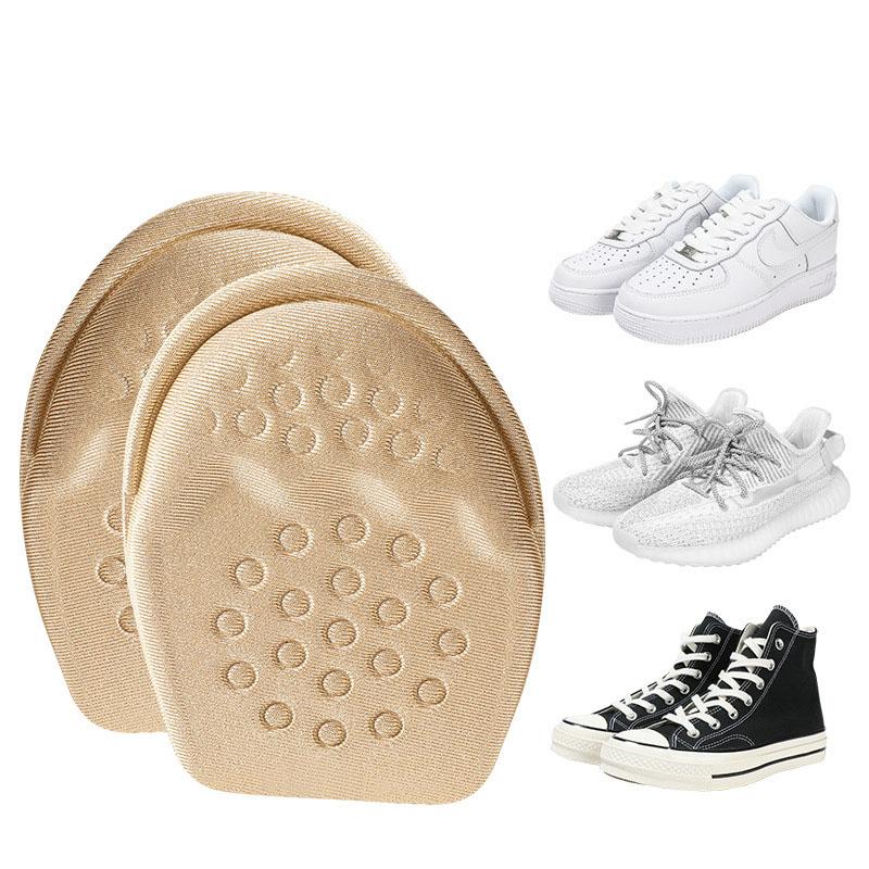 1 Pair Women Men Pain Relief Forefoot Insert Half Insoles Non-slip Sole Cushion Reduce Size Filler High Heels Pain Relief Shoe Care