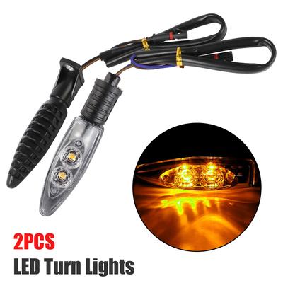 Motocycle Indicator Lamp Light Blinker Front Rear Turn Indicator LED Turn Lights 2Pcs/set
