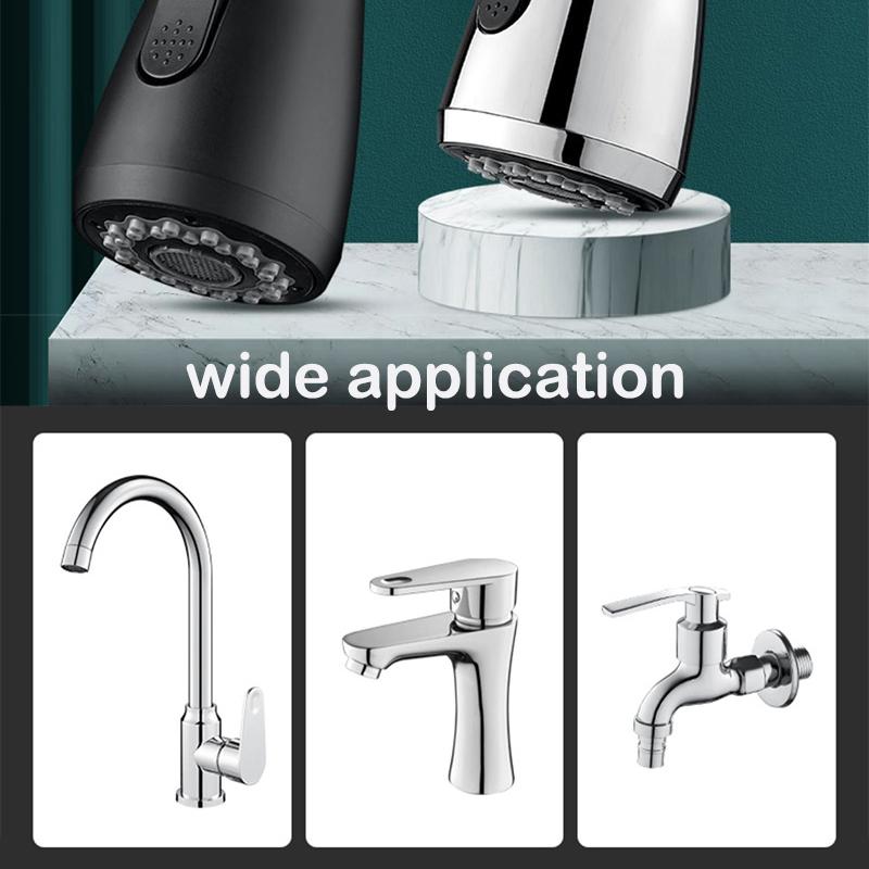 Universal 360° Rotate Kitchen Faucet Extender Aerator Plastic Splash Filter Kitchen Washbasin Faucet Bubbler Nozzle
