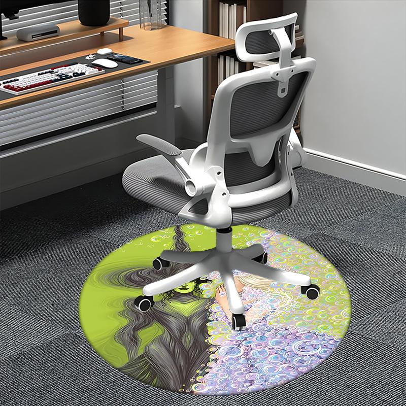 

Witch Bubbles Fantasy Artwork Chair mat Round Rug Office carpet, Non slip, Suitable for Living Rooms, Bedrooms,Decor1205928a 80cm by 80cm