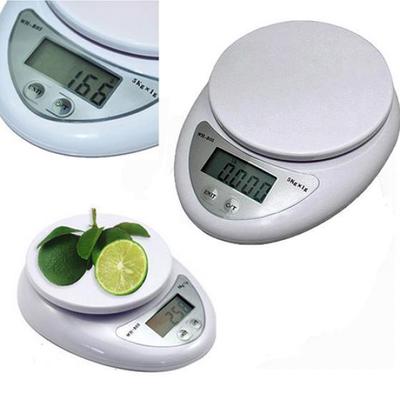 5kg 5000g 1g Cyfrowa kuchnia Jedzenie Dieta Skala pocztowa Elektroniczna równowaga wagi