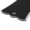 2 Holes Bell-Shaped Pvc Truss Rod Cover Plate Scroll Plate For Guitar Black