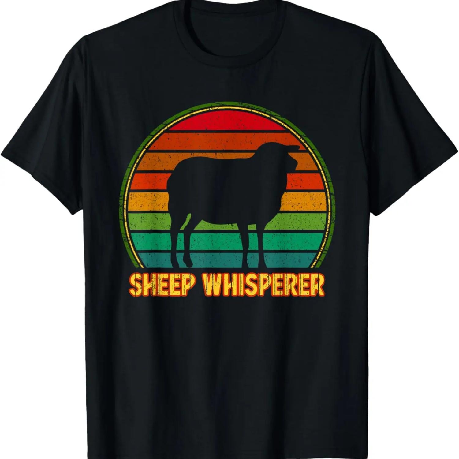 Vintage Sheep Whisperer Apparel Sheep Farmer - Funny Sheep T-Shirt S
