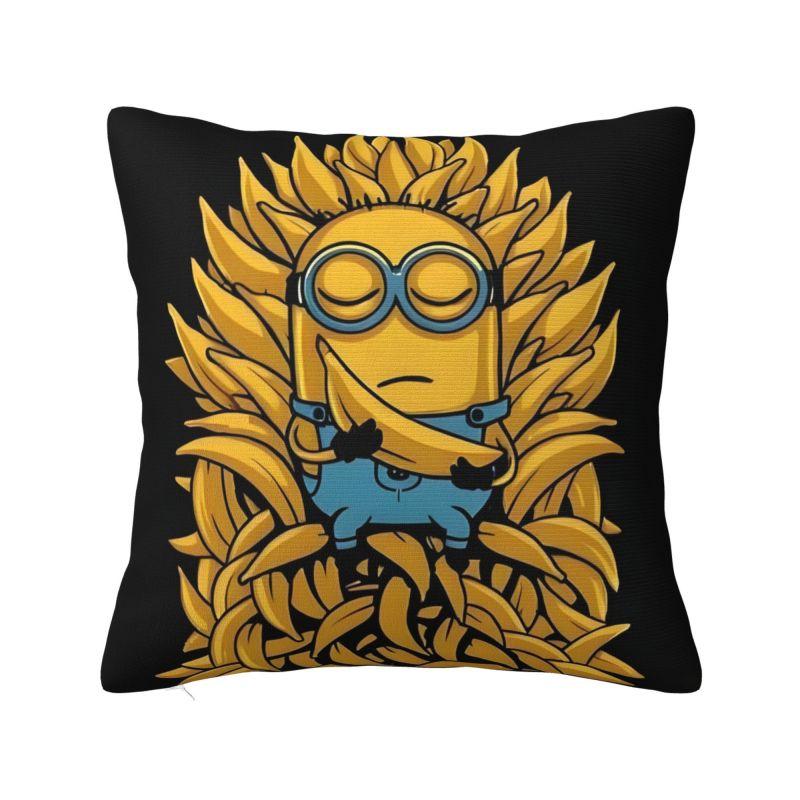 

Custom The Rise Of Gru Minions Film Pillow Covers for Living Room Anime Cute Cartoon Luxury Cushion Cover Square Pillowcase 22x22Inch