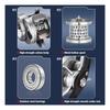Fishing Reel Baitcaster High-Speed Reel with Magnetic Brake Gear Left-Handed