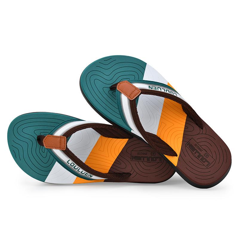 

Новые пляжные шлепанцы мужские летние нескользящие повседневные шлепанцы мужские модные сандалии корейская версия мужской модной обуви 43 коричневый