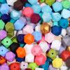 10pcs 19x14mm Hexagon Silicone Beads For Jewelry Making DIY Handmade Necklace Bracelets Phone Key Chain Decoration Accessories