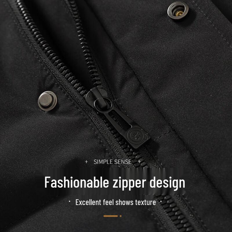 Xuezongfei Men's Hooded 90% Duck Down Puffer Jacket