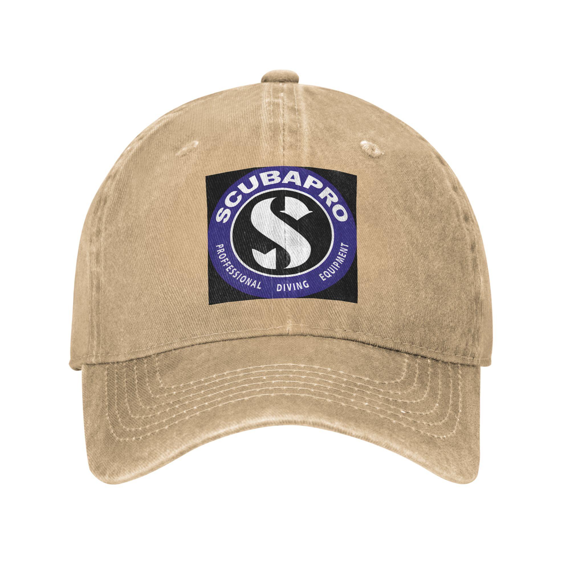 

Scubapros Diving Logo Washed Denim Cap Casual Baseball Caps Adjustable Hat Summer Unisex Baseball Hats One Size