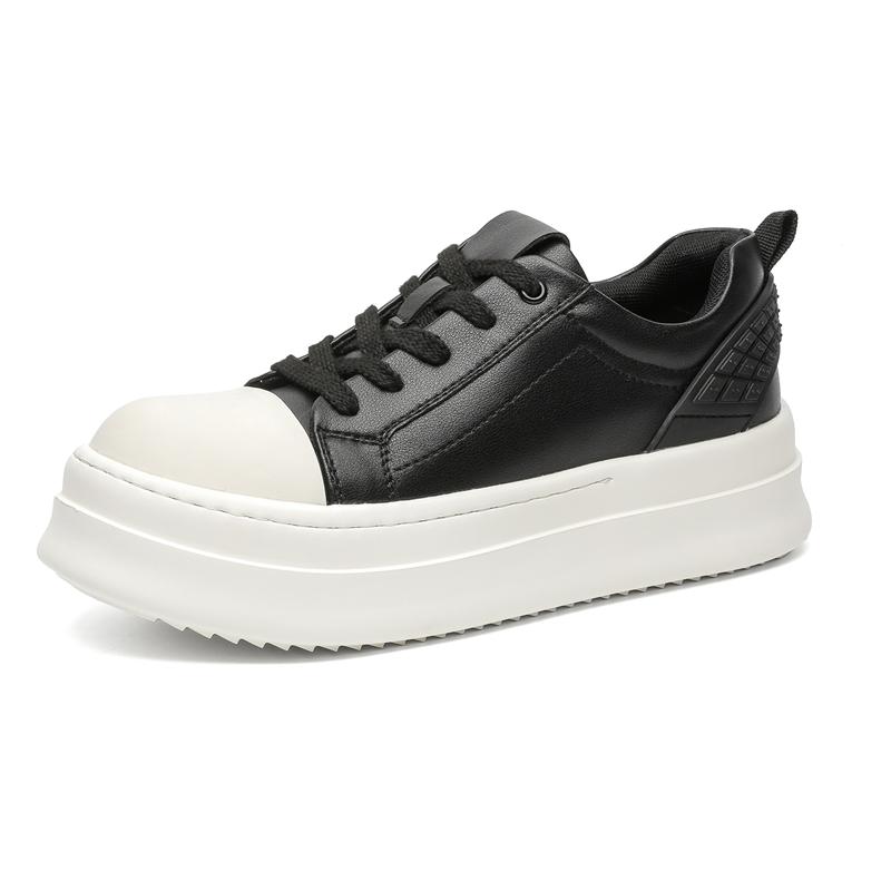 

Men s thick soled casual board shoes Fashionable minimalist designer style Outdoor leisure party Daily trendy youth shoes Hot 44