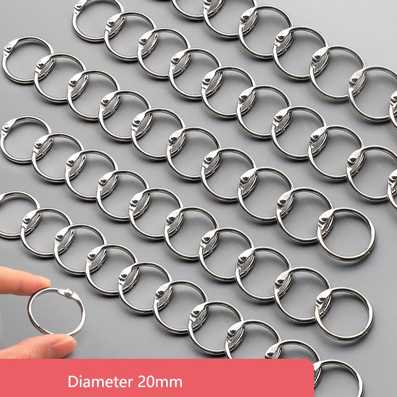

20/30/40/50mm Loose-leaf Ring Iron Ring Clip Binding Ring Card Holder Loose-leaf Ring Card Word Card Plastic Hole Puncher