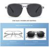 Transparent Frame 2333A 6PCS Magnetic Polarized Clip On Sunglasses Plastic Frame For Night Driving Sunglasses UV400