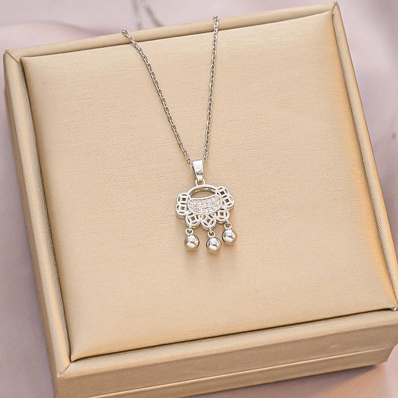 

Модное ожерелье из титановой стали Ping An Lock