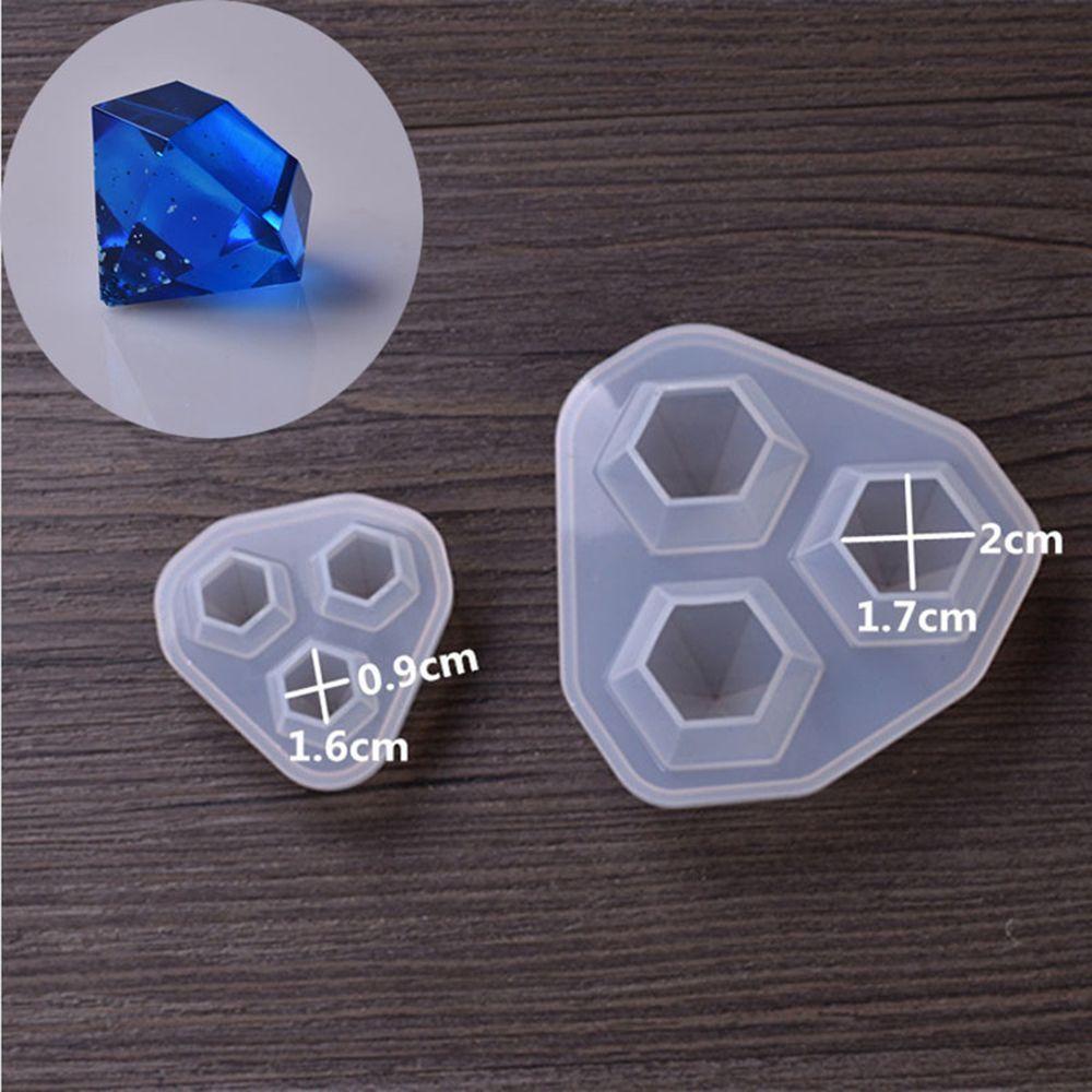 3 In 1 Cutting Shape Type Craft DIY Resin Diamond Mold Silicone Mould Jewelry Making Tool