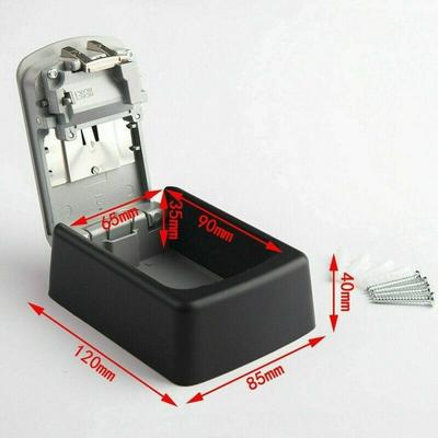 High Security Wall Mounted Key Safe Box Code Lock Storage 4 Digit