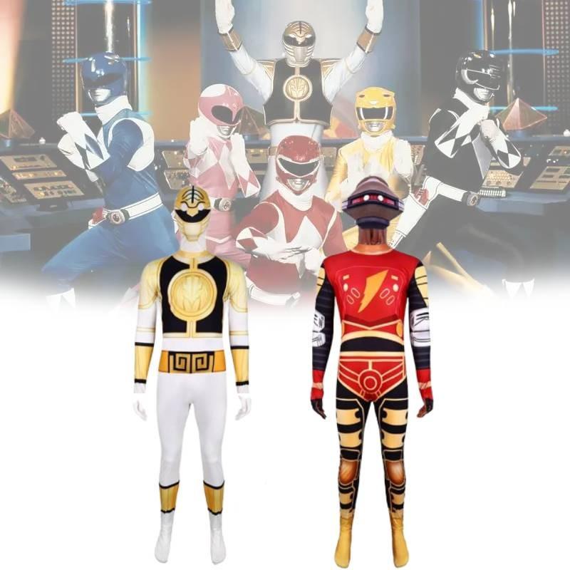 Mighty Morphin Power Rangers Dinosaur Cosplay Suit For Kids Halloween Costume Party