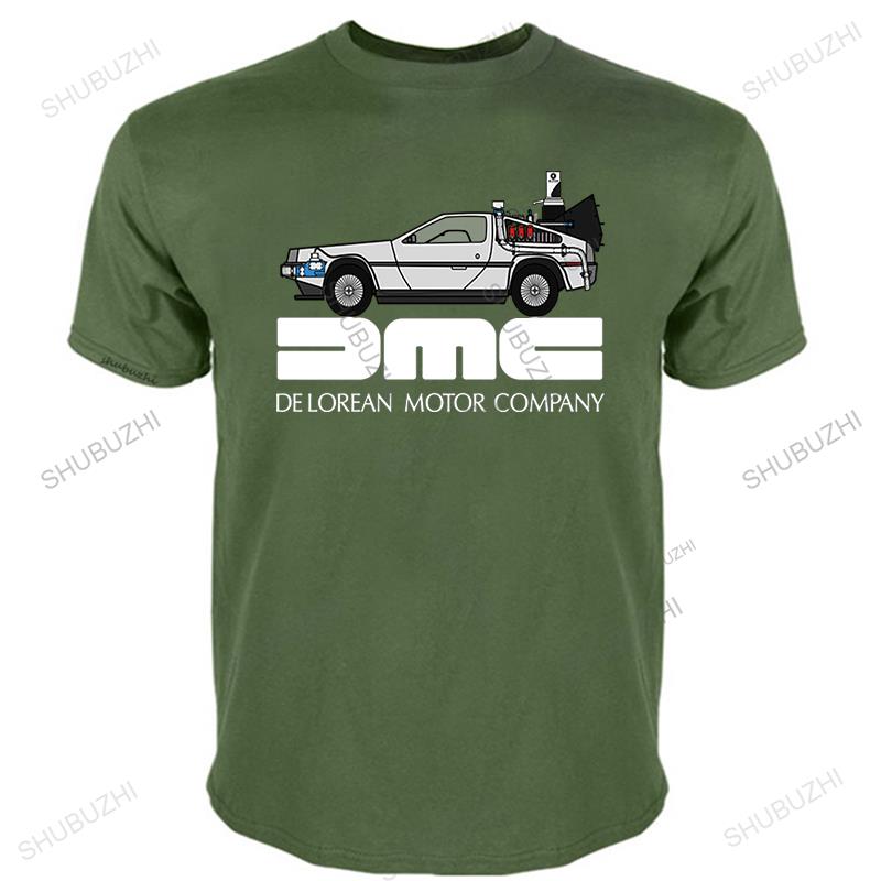 Cotton Vintage Tshirt Men Summer Tees Brand Clothing DMC DELOREAN MOTOR COMPANY Unisex Loose Casual Tops Teeshirt Gifts
