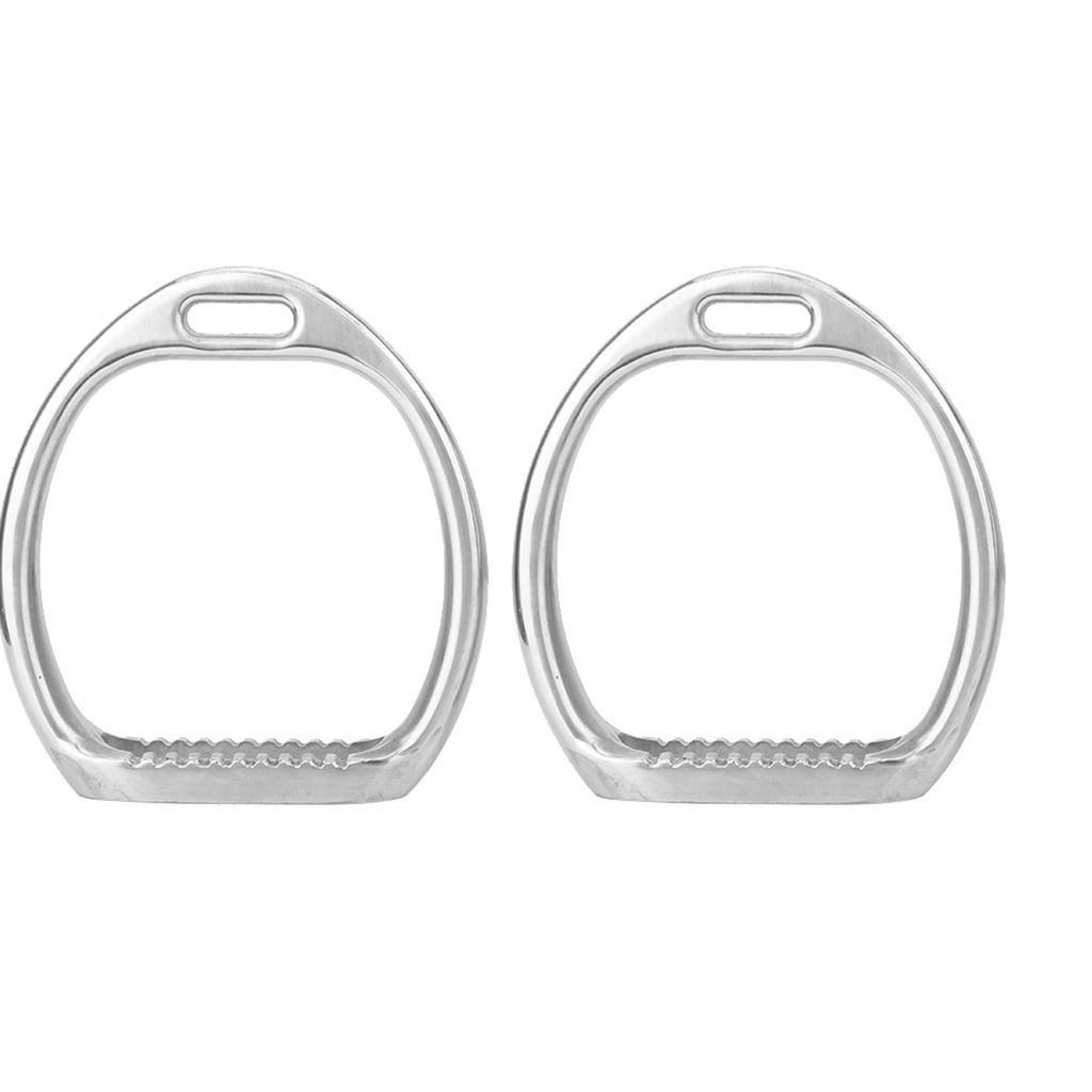 1Pair of Aluminum Kids Lightweight Stirrups Pad Equestrian Sports Horse Riding Saddle