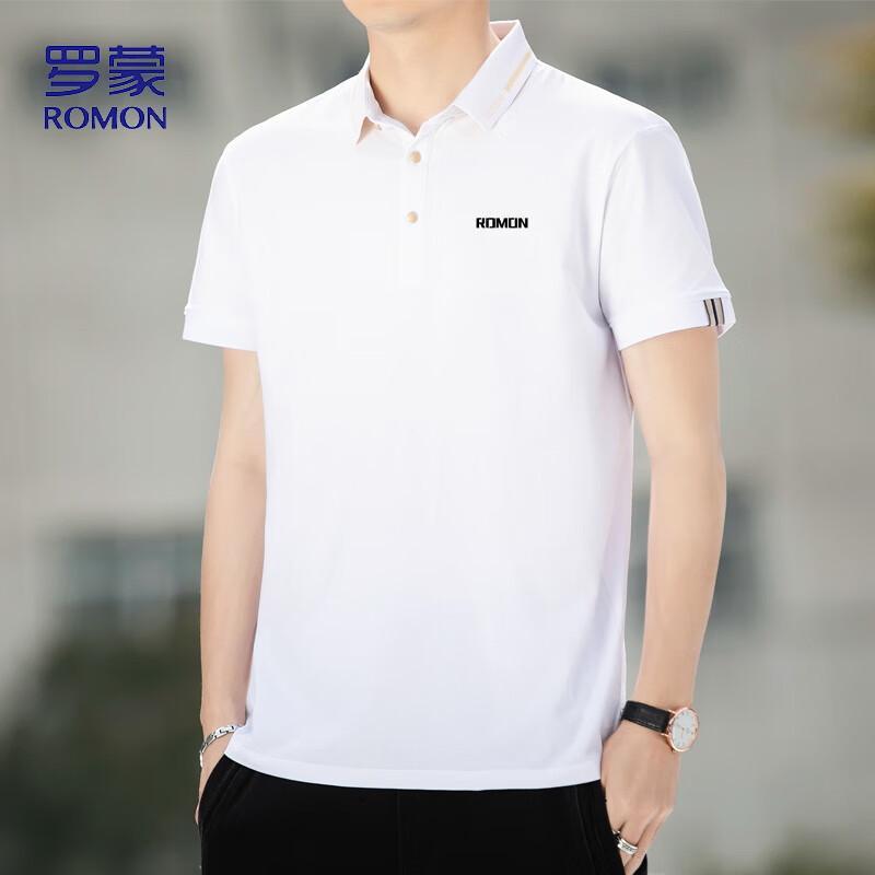 ROMON Men's Summer Polo Neck Short Sleeve T-Shirt LP5