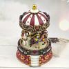 1PC 18-tone Sky City Rotating Music Box - Carousel Christmas Gift Birthday Gift Creative Resin Crafts