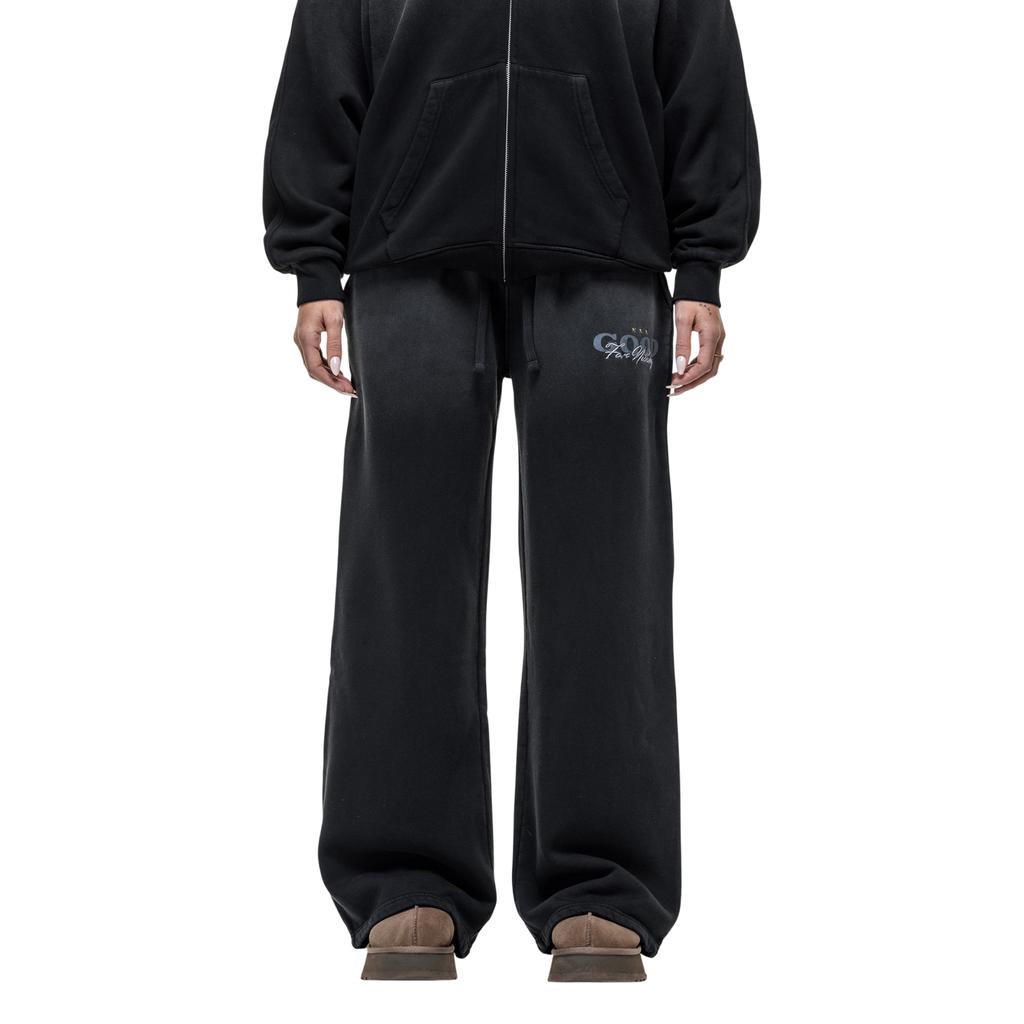 Good For Nothing Womens/Ladies Spray Stitched Joggers