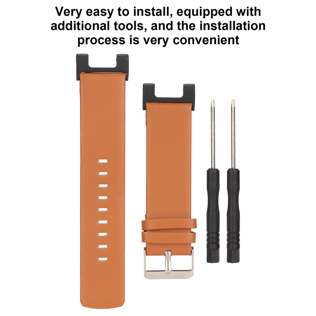 Leather Watch Band Wrist Watch Bands Double Sided Smartwatch Strap Replacement for Pro