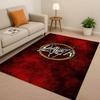 HD Slayer Thrash Metal Rcck Band Skull Sign Living Room Non Slip Area Rug Carpet for Bedroom Playroom Sofa,Home Decor Doormat