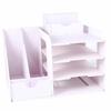 Large Capacity Desktop Organizer Space Saving File Sorter File Storage Rack Library