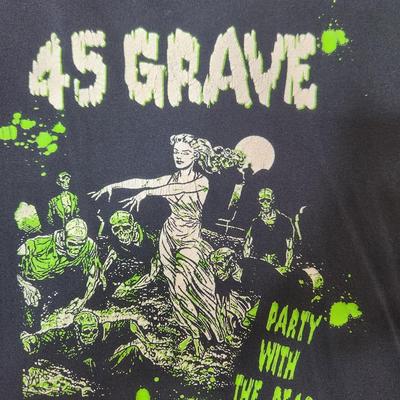 45 Grave Party With The Dead Shirt Black Unisex S-5XL EM0567 Unisex T-Shirt