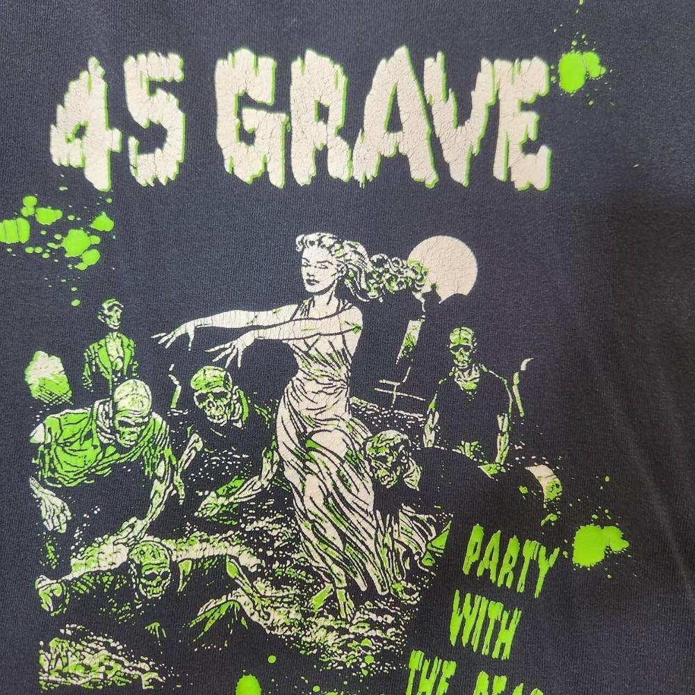 45 Grave Вечеринка с мертвыми Футболка Черная Унисекс S-5XL EM0567 Унисекс Футболка XL
