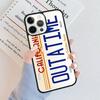 Back To The Future License Plate OUTATIME Phone Case For IPhone 18 17 Air 16 15 14 Plus Apple 16 11 12 13 Pro Max Coque
