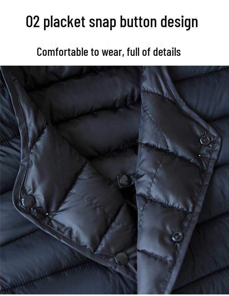 Herren Baumwolljacke ohne Kragen: Leichte, Warme, Lässige Oberbekleidung für Herbst/Winter