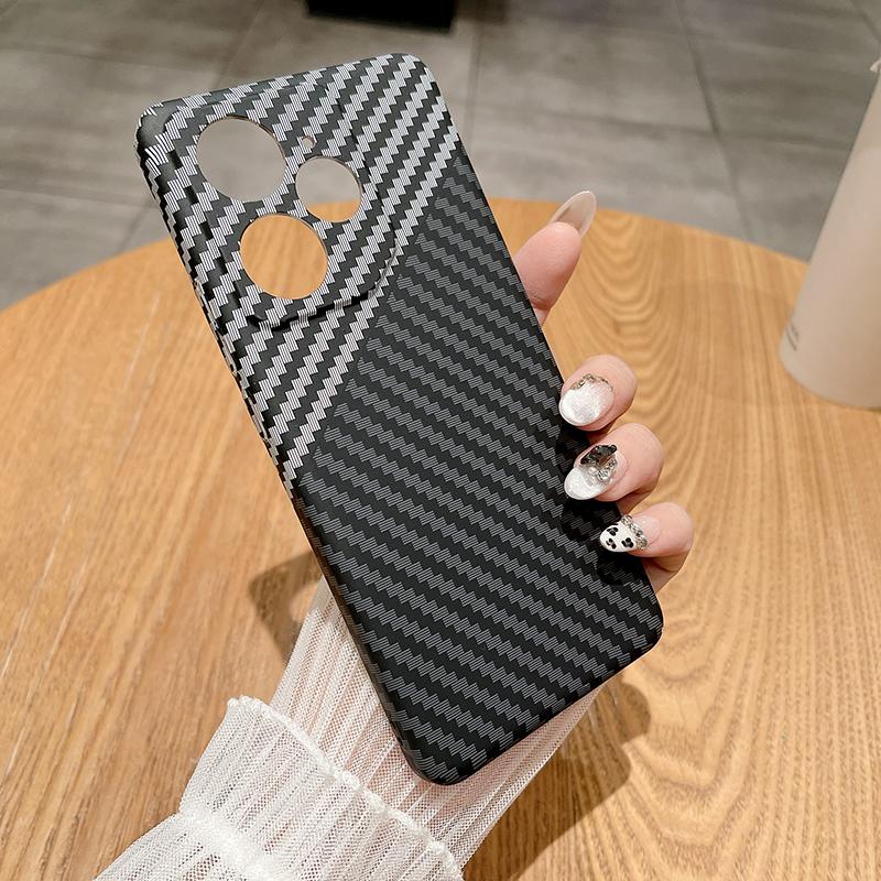 Original Funda For OPPO Realme Gt Neo 7 Gt5 Pro Case Carbon Fiber Pattern Matte Hard Cover For Realme Gt6 Gt7 Pro Bumper
