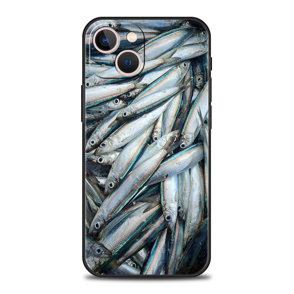 Luxury TPU Soft Phone Case For iPhone 17 Air 16E 16 11 15 14 Pro MAX 12 13 7 8 Plus X XR XS SE 2022 Cover Sardines Canned