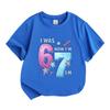 Kids Boys Girls 7th Birthday T-Shirt, I Was 6 Now I'm 7 Graphic Tee, 100% Cotton Crew Neck Short Sleeve Casual Top for 7 Year Old Party Daily Wear
