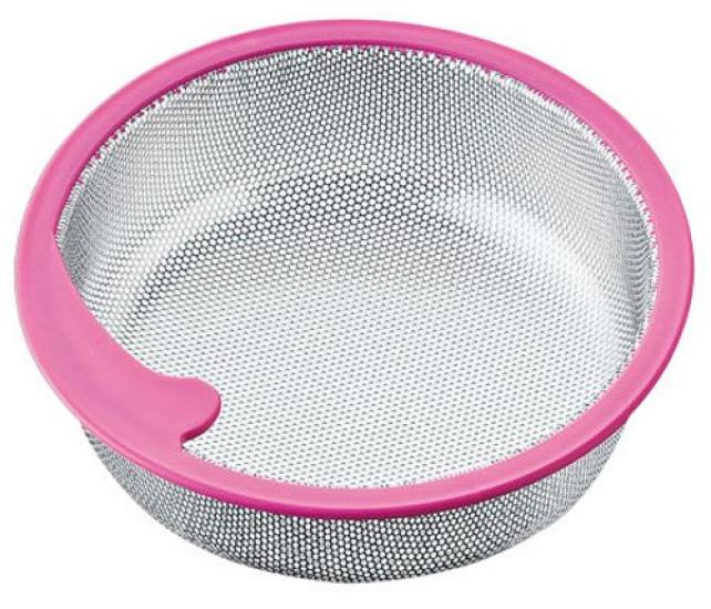 

SANEI Kitchen Basket Shallow Stainless Steel 144mm Pink PH698AF-L-LP