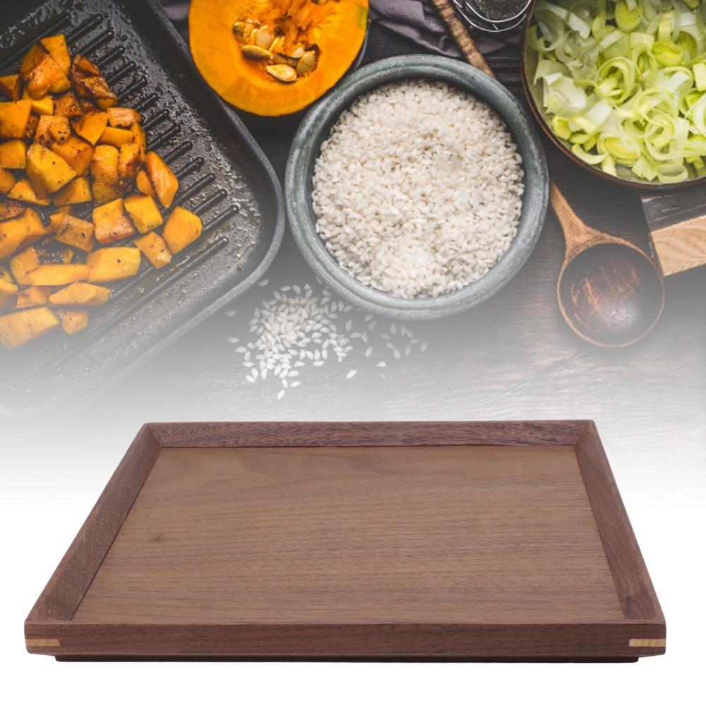 Square Wooden Serving Tray Wooden Wooden Platter Tea Serving Serving Tray Dining Room