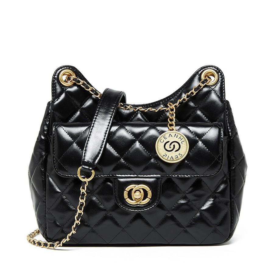 Bolsa Feminina Nova Couro Macio Losango Corrente Bolsa de Axila High-end Bolsa Stray Bolsa de Ombro Mensageiro