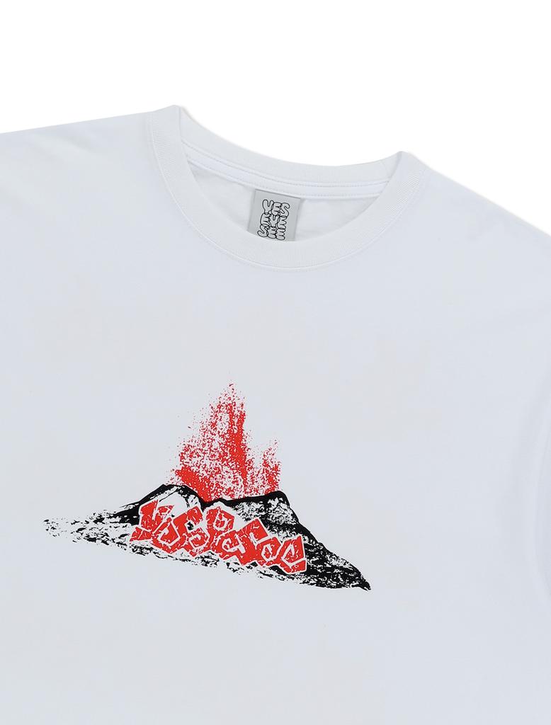 YESEYESEE Volcanic Eruption Tee White
