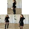 Sexy Bodycon Dress With Long Sleeves For Winter Party And Casual Wear