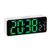Digital Alarm Clock with Date Temperature LED Display and Timer Adjustment Brightness Battery Operated for Bedroom Table