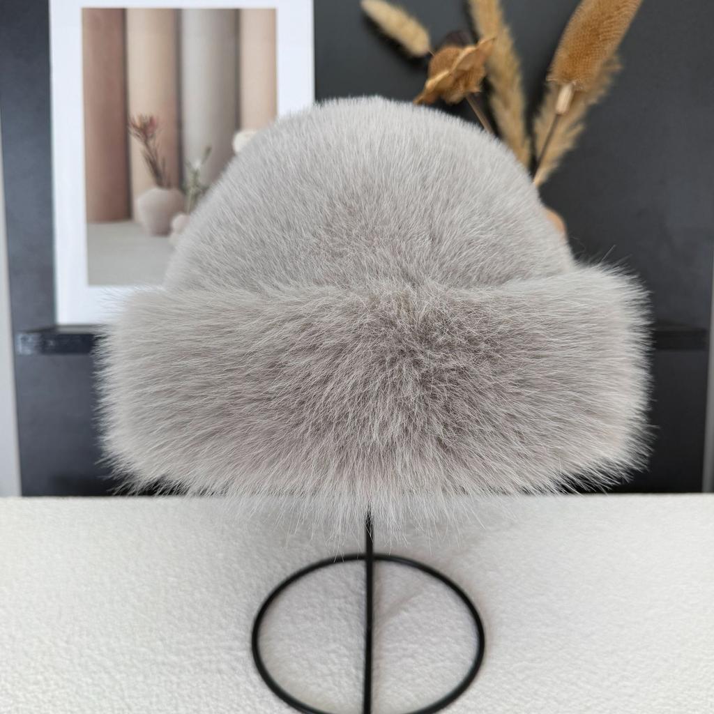 Plush Mongolian hat winter thickened warm ear protection hat imitation mink Mongolian hat adult plush hat