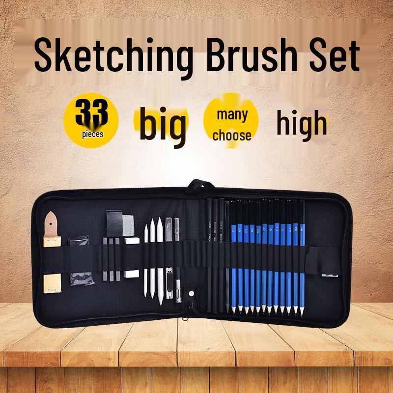 33-Piece Sketching & Drawing Pencil Set for Adults