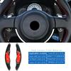 Hard Dry Carbon Fiber For Subaru XV BRZ Forester Impreza Outback Legacy Toyota 86 Steering Wheel Paddle Shifter Sticker