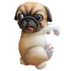 Dog Ornament Resin Animal Dog Figurine Bonsai Mini Plants Garden Hanging Pot Decor Decoration