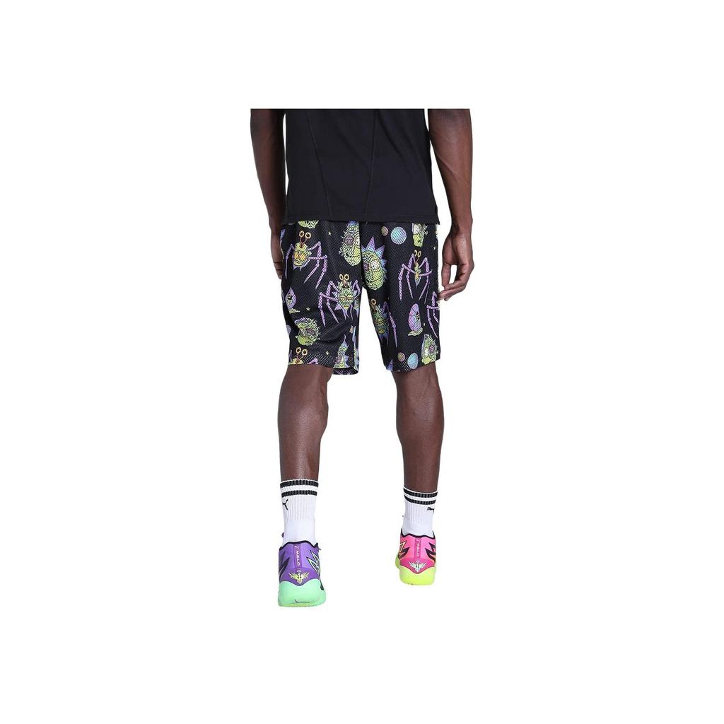 Puma Ss23 Printed Elastic Waist Casual Shorts Men Shorts Black 537099-01