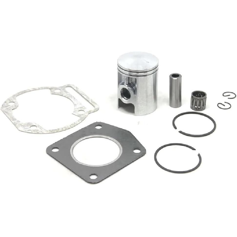 39MM 12MM Piston Ring Bearing Gasket Kit Compatible with 50CC AC Franco Morini S6E Husky Boy Malaguiti LEM(Piston Kit)